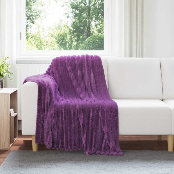 vidaXL Wohndecken 6 St&uuml;ck Lila 150 x 130 cm Fleece