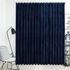 vidaXL Verdunkelungsvorhang mit Haken Samt Dunkelblau 290 x 245 cm