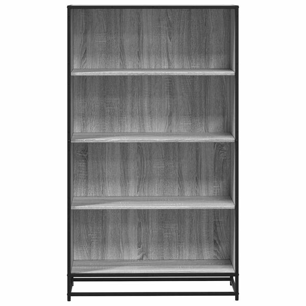 vidaXL B&uuml;cherregal Grau Sonoma 80,5x35x139 cm Holzwerkstoff