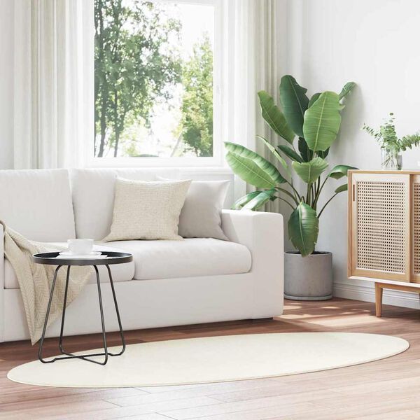 vidaXL Teppich HUARTE Creme 100 x 200 cm 100 %Polyester