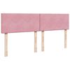 vidaXL Ottoman-Bett mit Matratze Rosa 160x200 cm Samt