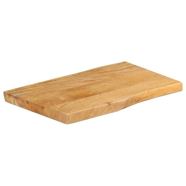 vidaXL Tischplatte mit Baumkante 60x40x2,5 cm Massivholz Mango