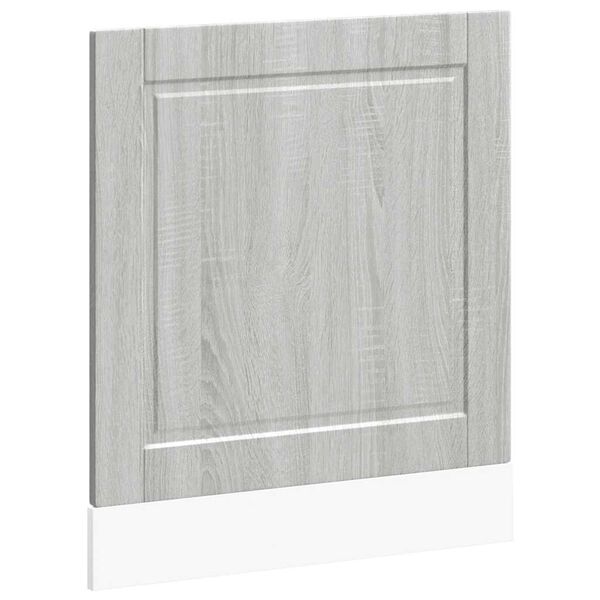 vidaXL Geschirrsp&uuml;lerblende Porto Grau Sonoma 60x1,5x67 cm