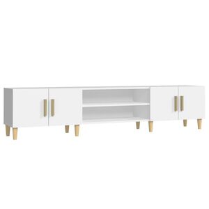 vidaXL TV-Schrank Wei&szlig; 180 x 31,5 x 40 cm Holzwerkstoff