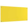 vidaXL K&uuml;chenr&uuml;ckwand Gelb 110 x 50 cm Geh&auml;rtetes Glas