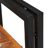 vidaXL Nachttisch Braun und Schwarz 38 x 33 x 58 cm Massivholz Altholz
