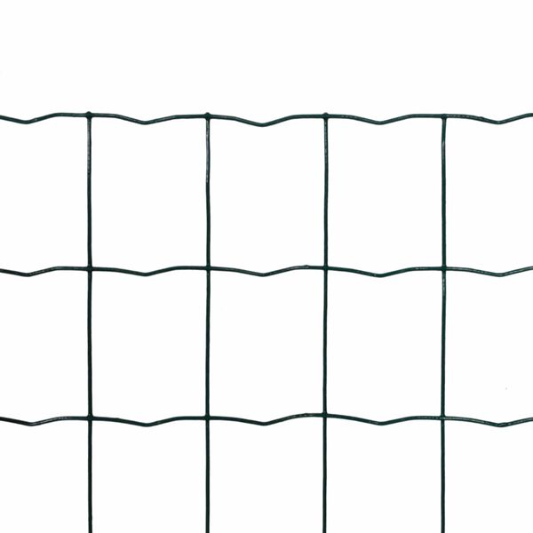 vidaXL Eurozaun Gr&uuml;n 1000 x 180 cm PVC-beschichtetes Eisen