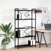 vidaXL B&uuml;cherregal Schwarz Eichen-Optik 80 x 30 x 155 cm Holzwerkstoff