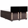 vidaXL Boxspringbett mit Matratze Dunkelbraun 140x190 cm Stoff