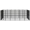 vidaXL Outdoor-Hundezwinger Stahl 22,12 m&sup2;