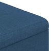 vidaXL Aufbewahrungsottomane mit Kissen Blau 60 x 60 x 45 cm Stoff
