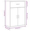 vidaXL Sideboards 2 Stk. Sonoma-Eiche 60x30x84 cm Holzwerkstoff