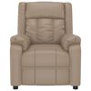 vidaXL Massagesessel mit Aufstehhilfe Cappuccino-Braun Kunstleder