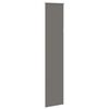 vidaXL Verdunkelungsrollo Grau 40x210 cm Stoffbreite 35,7 cm Polyester