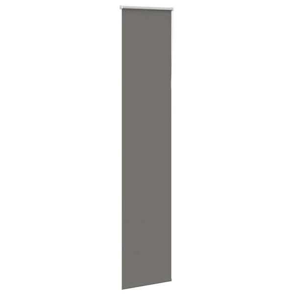 vidaXL Verdunkelungsrollo Grau 40x210 cm Stoffbreite 35,7 cm Polyester