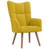 vidaXL Relaxsessel mit Hocker Senfgelb Samt