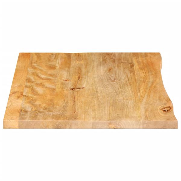 vidaXL Tischplatte mit Baumkante 70x60x3,8 cm Massivholz Mango