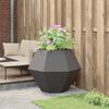 vidaXL Pflanzk&uuml;bel Schwarz 100 x 100 x 80 cm Stahl