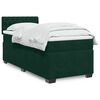 vidaXL Boxspringbett mit Matratze Dunkelgr&uuml;n 80x200 cm Samt