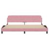 vidaXL Bettgestell "Dover" Rosa 200x200 cm Samt