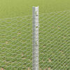vidaXL Zaun mit Pfosten Silber 1,2 x 50 m Stahl