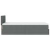 vidaXL Ottomane Bett mit Matratze & LEDs Dunkelgrau 80x200 cm Stoff