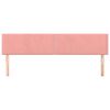 vidaXL Kopfteile 2 Stk. Rosa 80x5x78/88 cm Samt