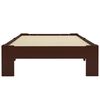vidaXL Massivholzbett Dunkelbraun Kiefer 100x200 cm