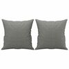 vidaXL 2-Sitzer-Sofa mit Kissen Dunkelgrau 140 cm Stoff