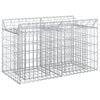 vidaXL Gabionen-Hochbeet 100 x 50 x 60 cm Verzinkter Stahl Silber