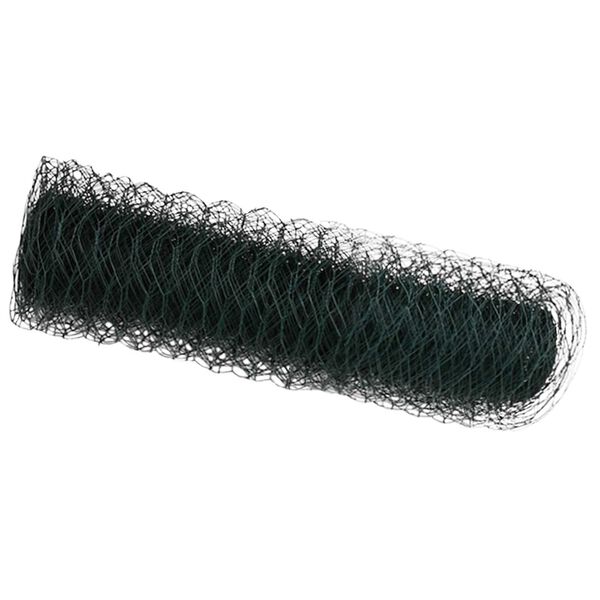 vidaXL Hexagonzaun Gr&uuml;n 0,8 x 50 m PVC