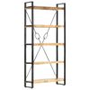 vidaXL B&uuml;cherregal 5 F&auml;cher 90 x 30 x 180 cm Mango Massivholz