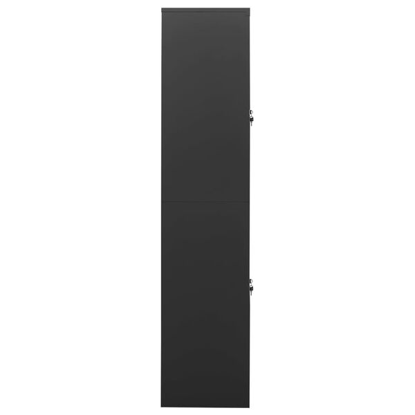 vidaXL B&uuml;roschrank Anthrazit 90x40x180 cm Stahl