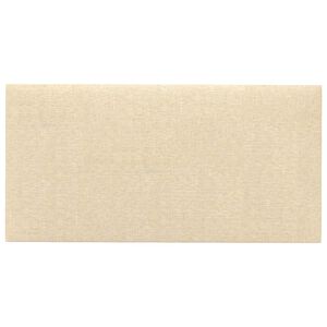 vidaXL Wandkopfteilen 12 pcs 30 x 15 cm Creme Stoff