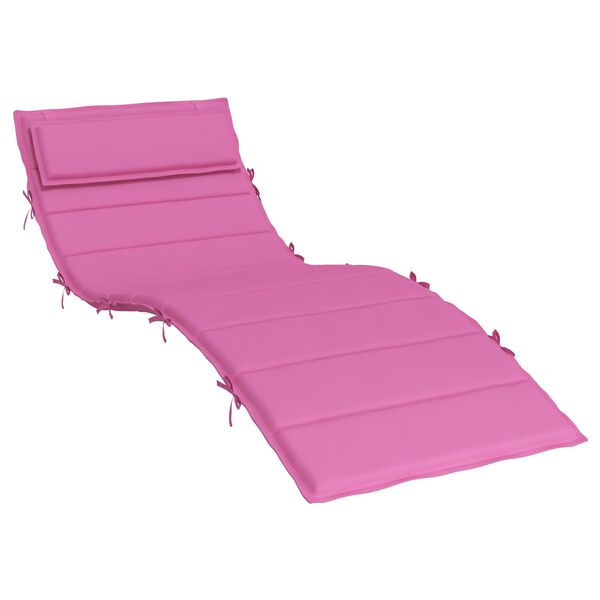 vidaXL Sonnen-Lounger Kissen Rosa 180 x 60 x 4 cm Oxford-Stoff