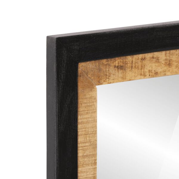 vidaXL Badspiegel 55x1x60 cm Glas und Massivholz Mango