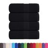 vidaXL G&auml;stet&uuml;cher FROGN 4 Stk. Schwarz 30x50 cm 360 g/m&sup2;