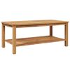 vidaXL Couchtisch Braun 110 x 55 x 45 cm Teak-Massivholz