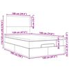 vidaXL Ottoman-Bett mit Matratzen Dunkelgr&uuml;n 120x190 cm Samt
