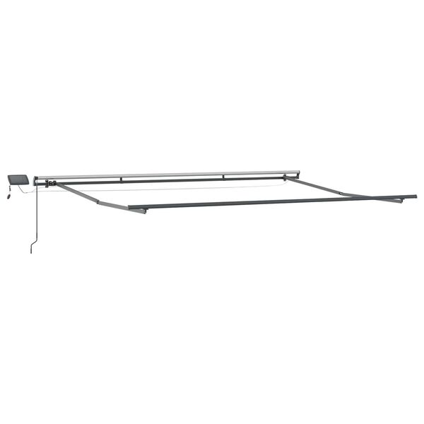 vidaXL Einziehbare Markise Rot und Wei&szlig; 400 x 300 cm Stoff