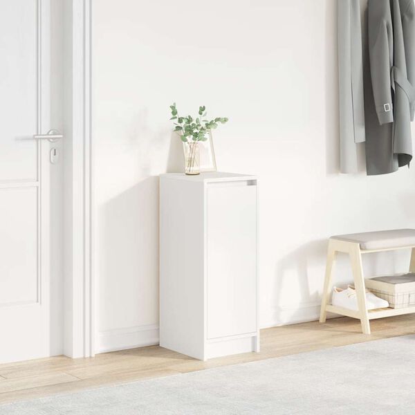 vidaXL Schuhschrank Wei&szlig; 29,5x34x76 cm Holzwerkstoff