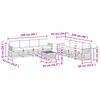 vidaXL Sofagarnituren 9 pcs Natur und Anthrazit Massivholz Akazie