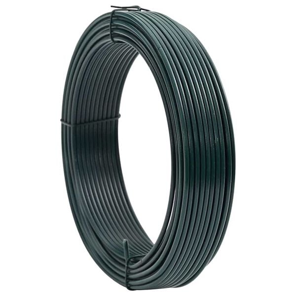 vidaXL Zaunbindedraht Gr&uuml;n 80 m PVC