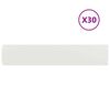 vidaXL Rasenkanten 30 Stk. Wei&szlig; 20x103 cm Kaltgewalzter Stahl