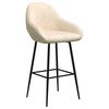 vidaXL Barhocker 2 Stk. Creme Samt