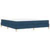 vidaXL Boxspringbett mit Matratze Blau 180 x 200 cm Stoff