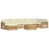 vidaXL Outdoor-Sofagarnitur 8 Stk. Wei&szlig; und Creme