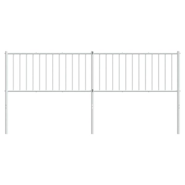 vidaXL Kopfteil Metall Wei&szlig; 193 cm