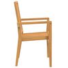 vidaXL Gartenst&uuml;hle 8 Stk. Stapelbar 56,5x57,5x91 cm Massivholz Teak