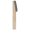 vidaXL Gepolstertes Kopfteil Taupe 160 cm Massives Kiefernholz